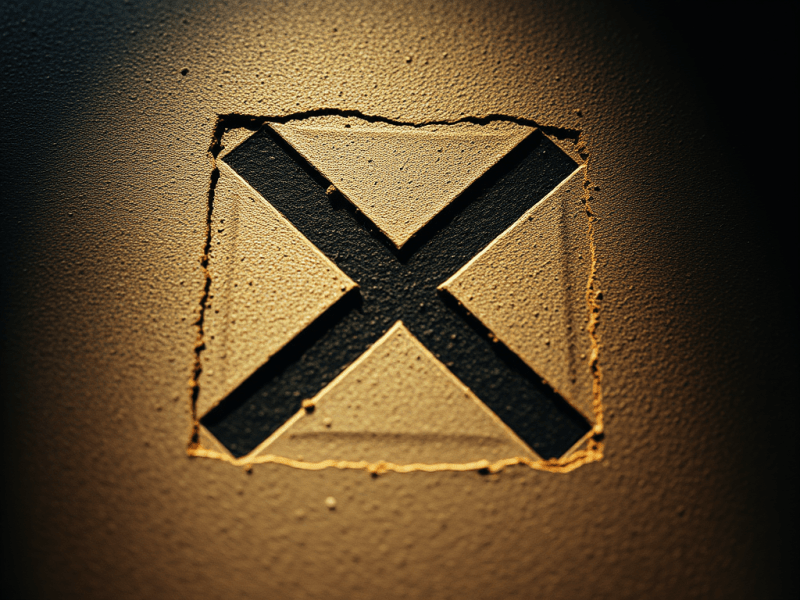 Starting from an X&nbsp;mark