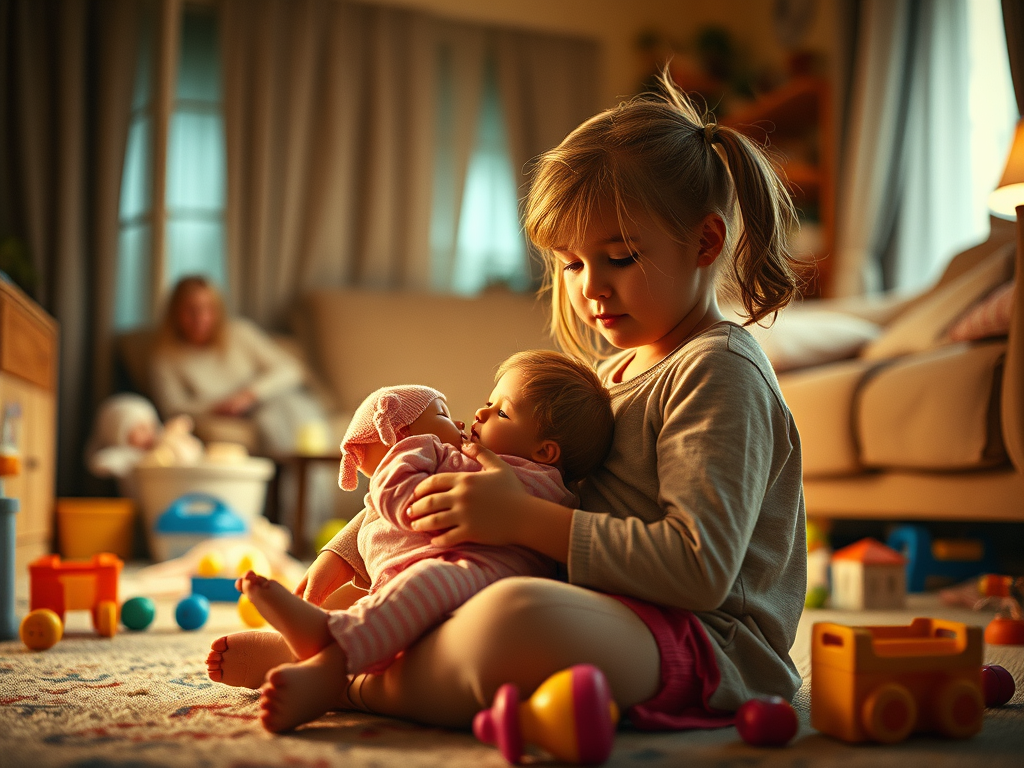 Babysitting at eight